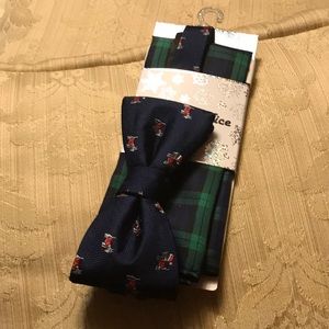 Knotty & Nice bow tie and pocket square set.